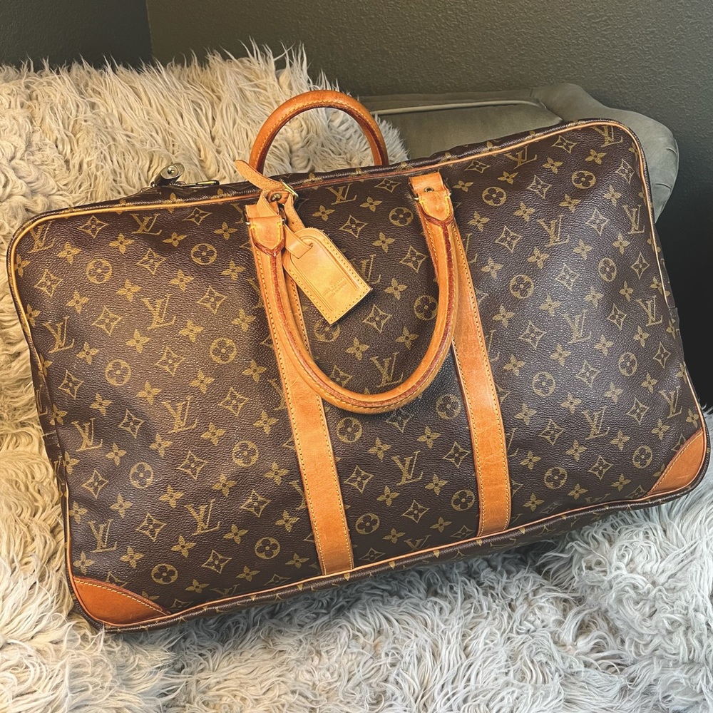 Vintage Louis Vuitton Monogram Luggage “Sirius 45” Soft Sided Carry On Piece